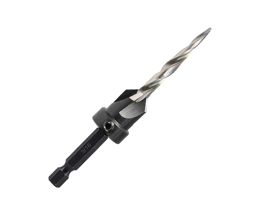 6 PCS 4 Flutes Tapered HSS Wood Countersink Drill Bit Set for Wood Screw