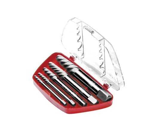5Pcs Gray and Bright Damaged Screw Remover and Broken Bolt Extractor Set