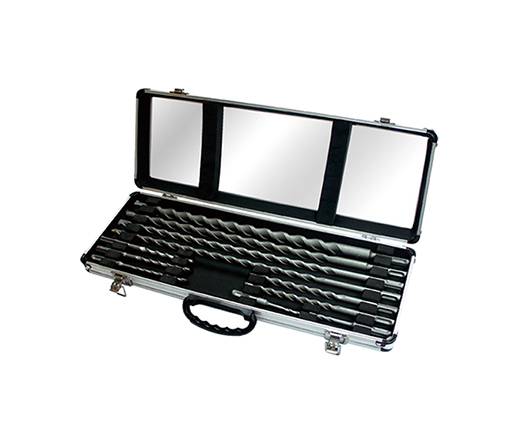 11Pcs SDS Plus Electric Rotary Hammer Drill Bits Set in Aluminum Box