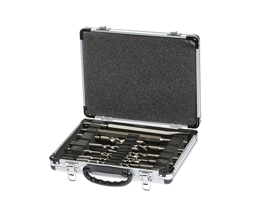 13Pcs SDS Plus Electric Hammer Drill bit and Chisel Set in Aluminum Box