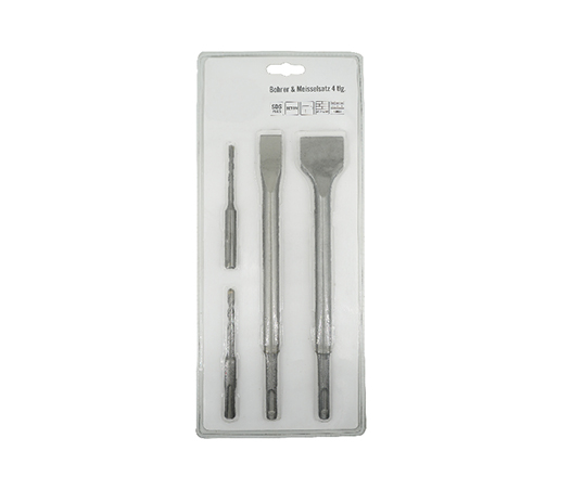 4Pcs SDS Plus Bohrer Set in PVC Double Blister