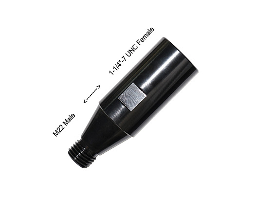 M22 Male to 1-14-7 UNC Female Core Drill Adapter for Wet Drilling Diamond Core Drill Bit