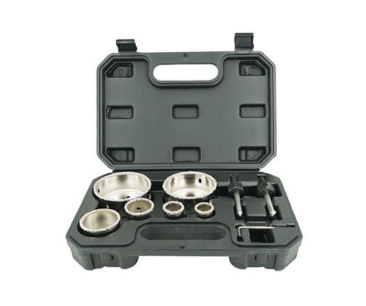 9Pcs Tungsten Carbide Grit Hole Saw Kit Set In Plastic Box