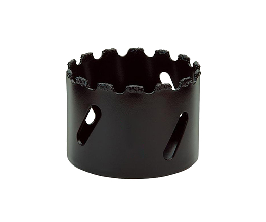 Teeth Gritted Tungsten Carbide Grit Hole Saw for Hard Abrasive Materials Fiberglass Ceramic Tile Laminates Slate